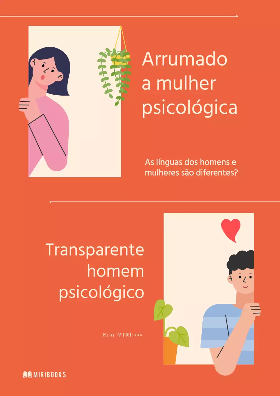 Capa de amor minimalista em laranja