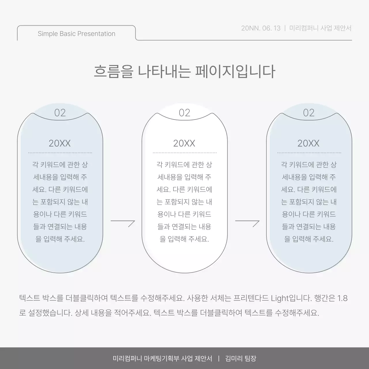 하늘색과 연두의 심플한 회사 성과 보고서