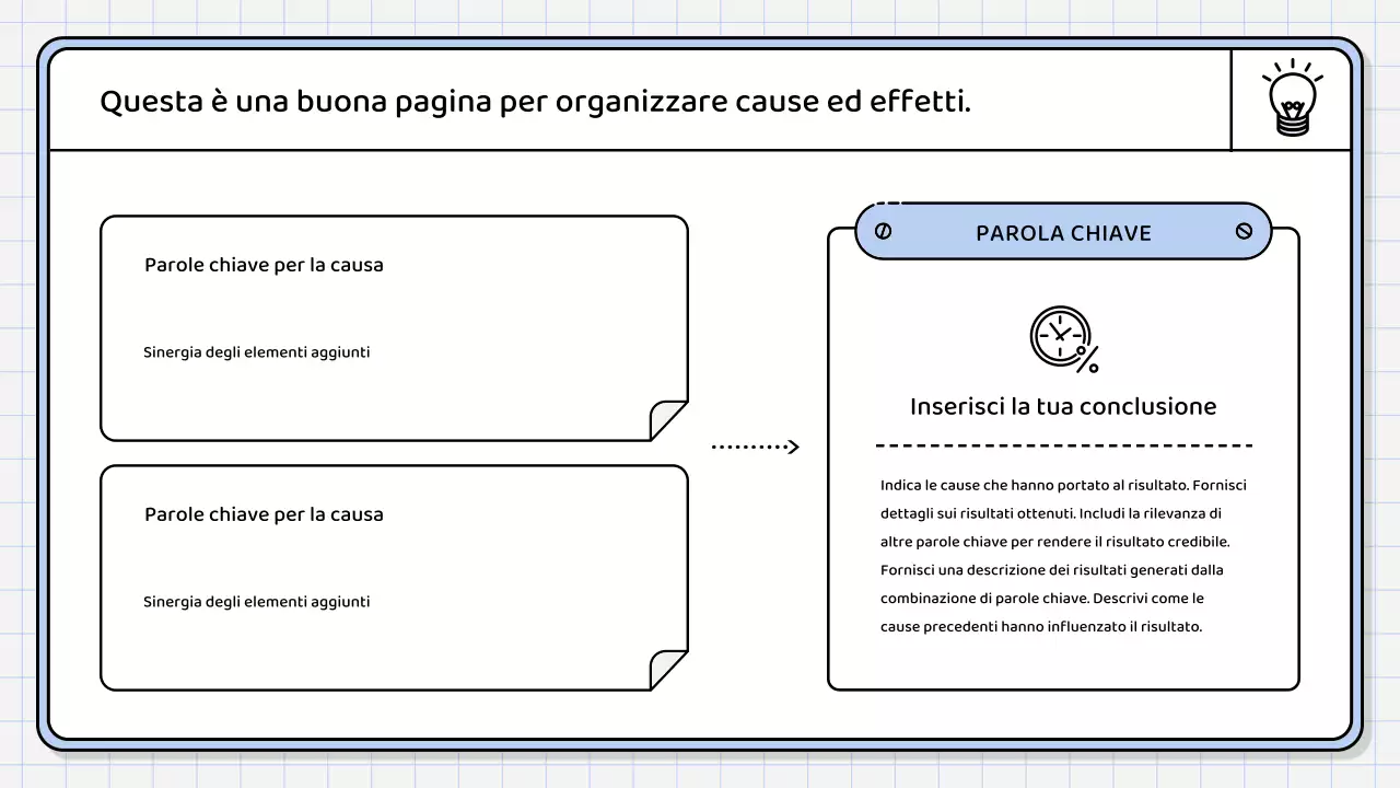 Un semplice rapporto di sintesi di colore blu chiaro