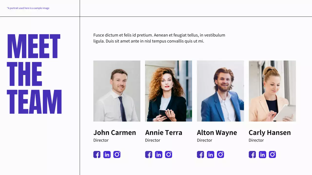 Blue Modern Business Profile Presentation