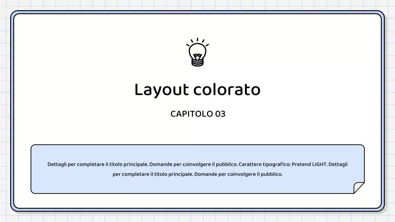 Un semplice rapporto di sintesi di colore blu chiaro