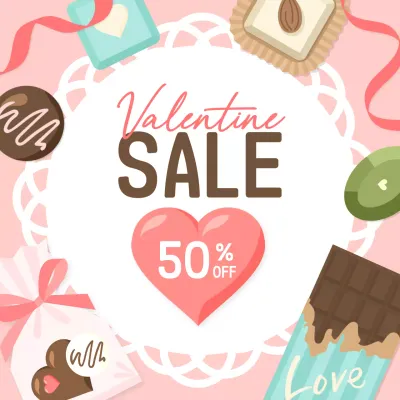 발렌타인데이 세일 이벤트 배너