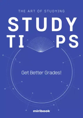 Blue Minimal Study Guide Book Cover