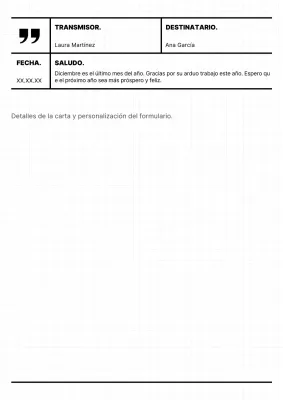 Guía de papelería sencilla en blanco y negro