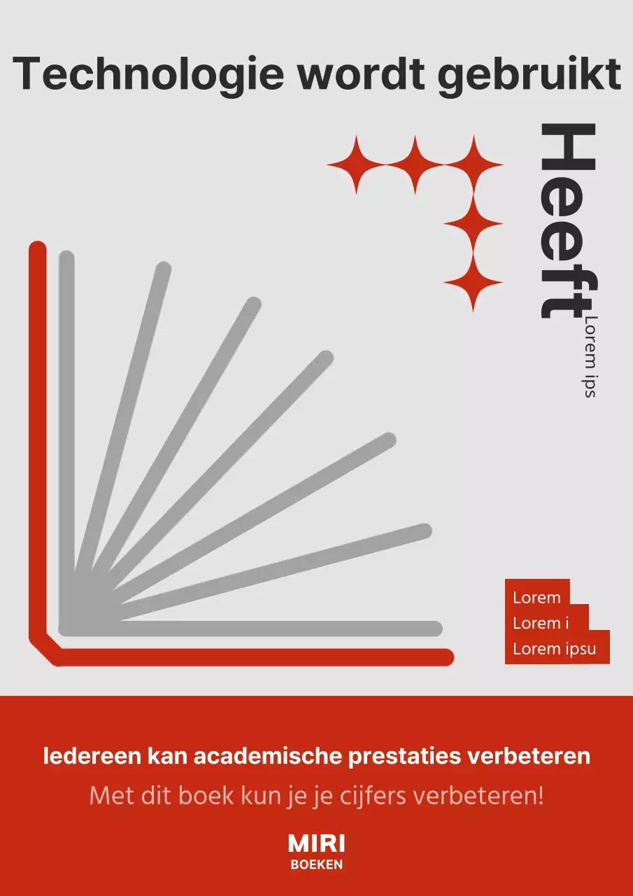 Een gids voor moderne studievaardigheden in rood en zwart