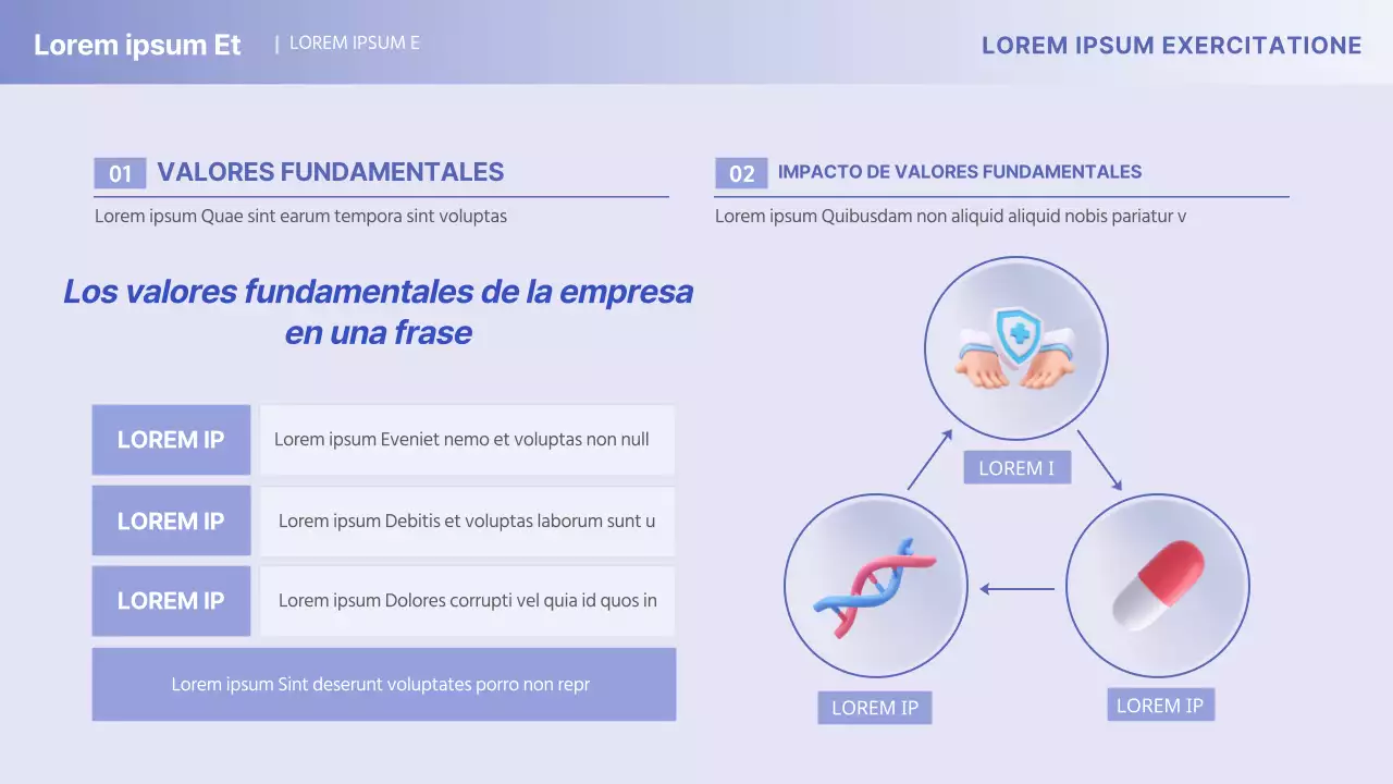 Perfil minimalista de la empresa farmacéutica médica Yonbora
