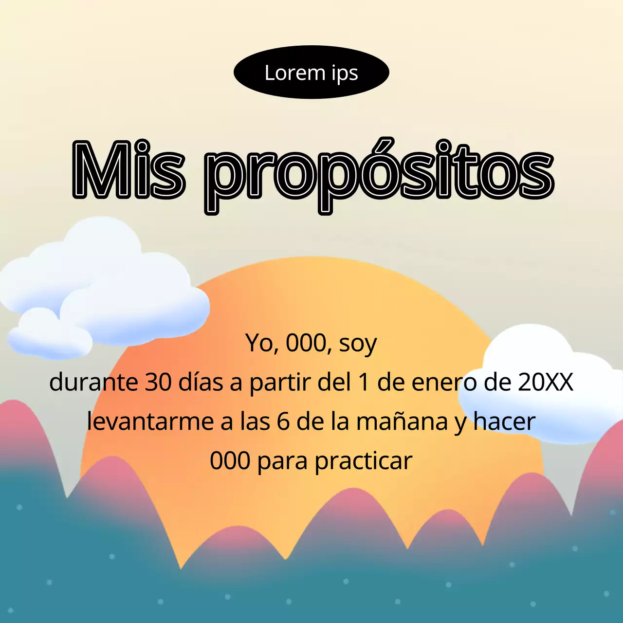 Mis resoluciones amarillas y verdes