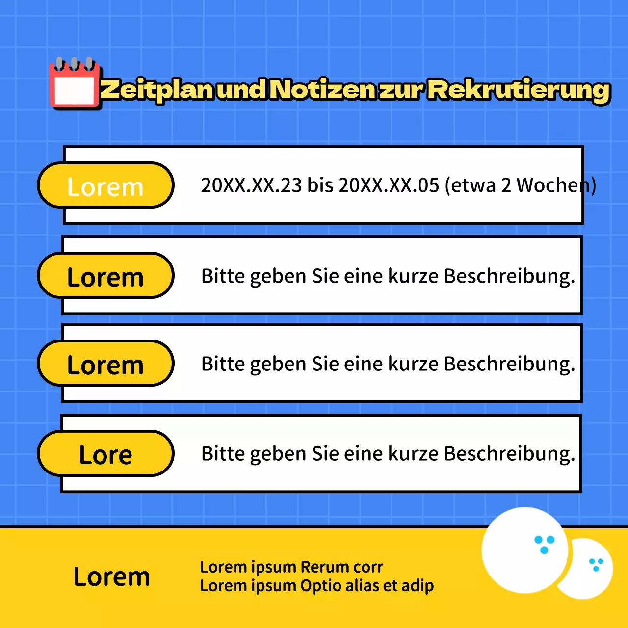 Förderung von blauem und gelbem Bowling zur Anwerbung neuer Mitglieder