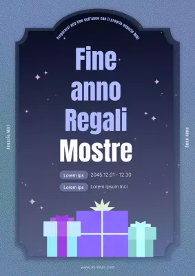 Promuovete un lussuoso regalo di Natale in color malva