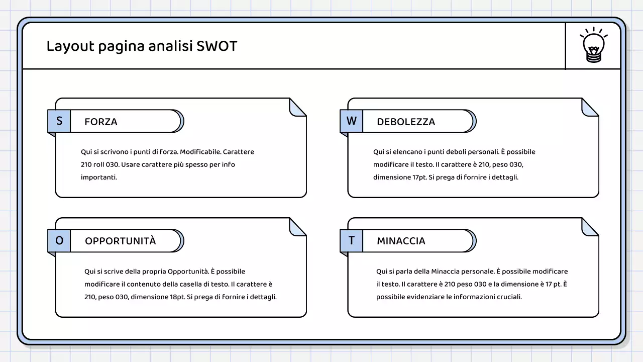 Un semplice rapporto di sintesi di colore blu chiaro