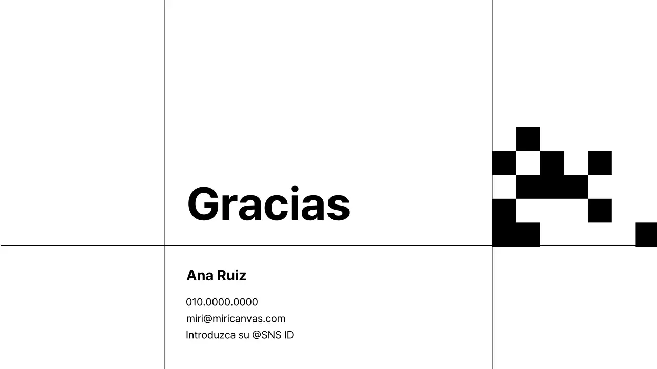 Una sencilla cartera profesional en blanco y negro