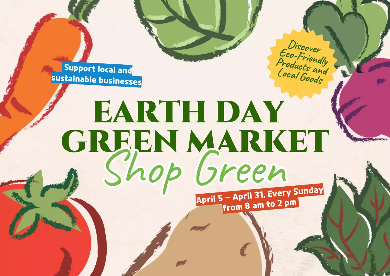 Poster Promosi Pasar Pedesaan Hijau