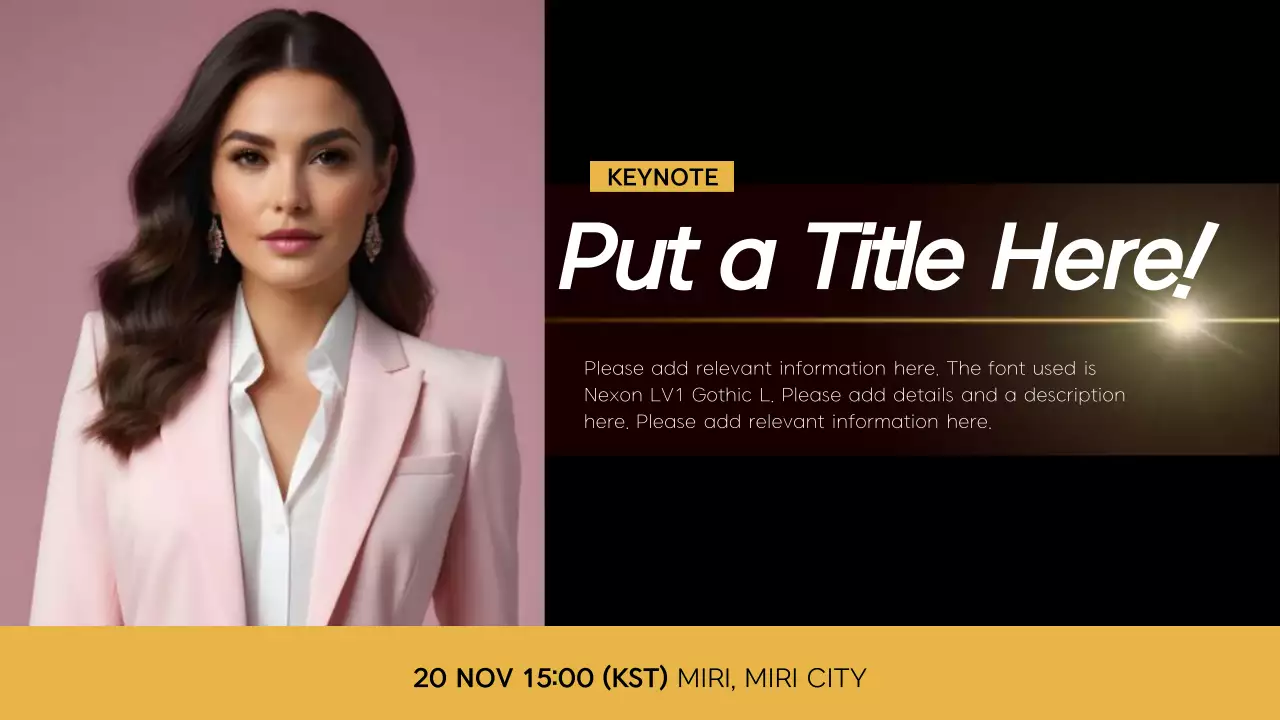 Trình bày Lịch trình Hội nghị Hiện đại Đen