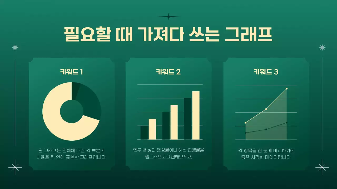 초록과 노랑의 심플한 크리스마스 이벤트 기획서