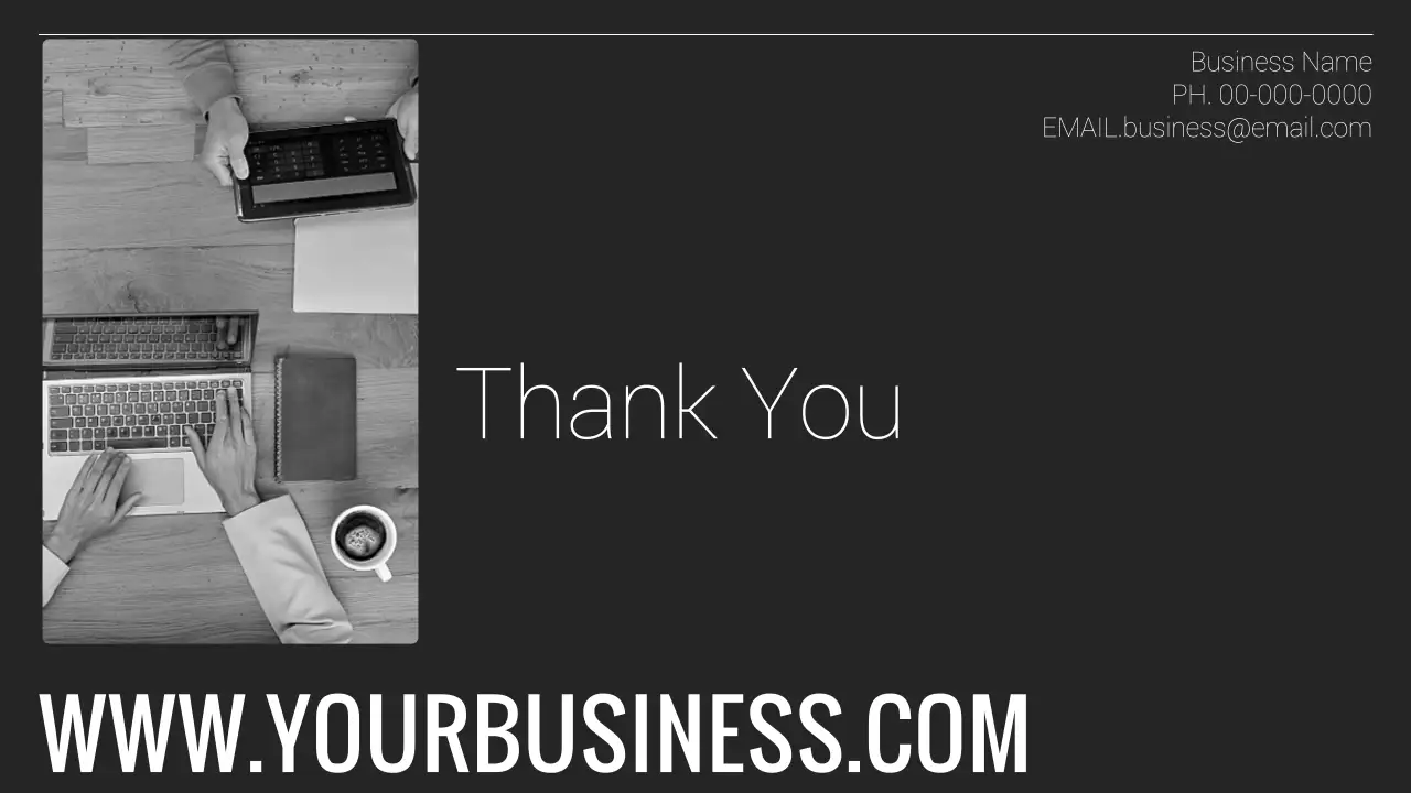 Black Minimalist Business Presentation