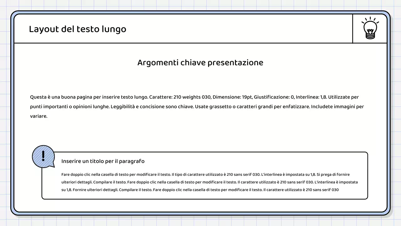 Un semplice rapporto di sintesi di colore blu chiaro
