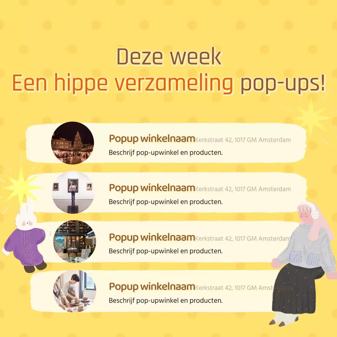 Een gezellige winterse virale marketingadvertentie in mint en bruin