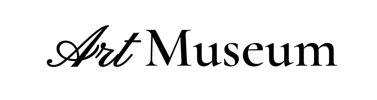 고급스러운 필기체 컨셉의 미술관 로고