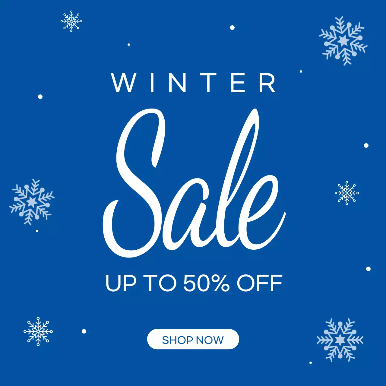 파랑색배경에 일러스트 컨셉의 세일 이벤트