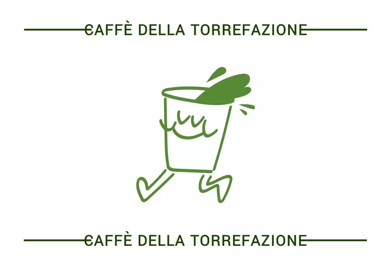Segnaletica del caffè di ispirazione vintage