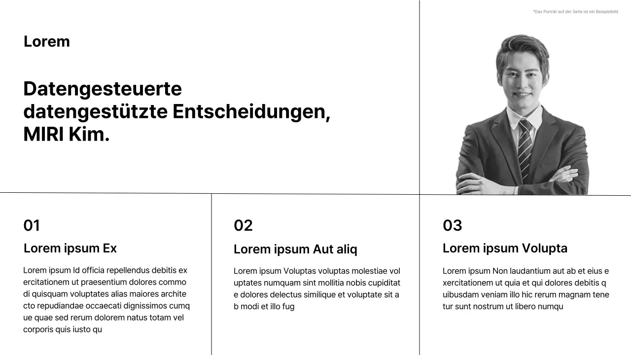 Eine einfache Karrieremappe in schwarz-weiß