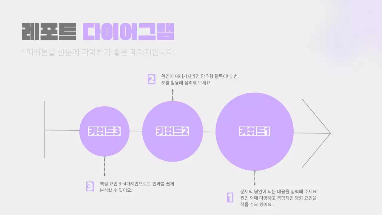 연보라와 회색의 단순한 보고서