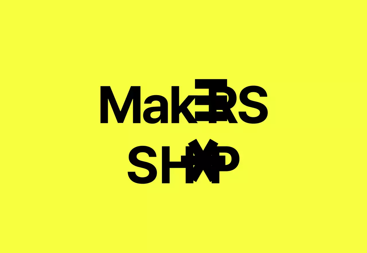 Ein einfaches, schnörkelloses Schild für einen Redaktionsladen mit Markenzeichen