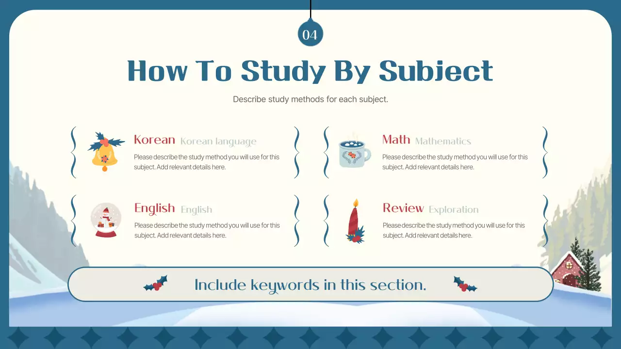 Red Traditional Winter Presentation