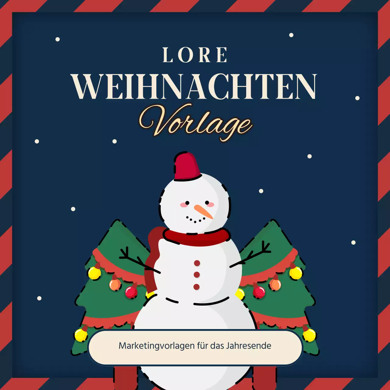 Werben Sie für eine marineblaue und rote Feiertagsveranstaltung