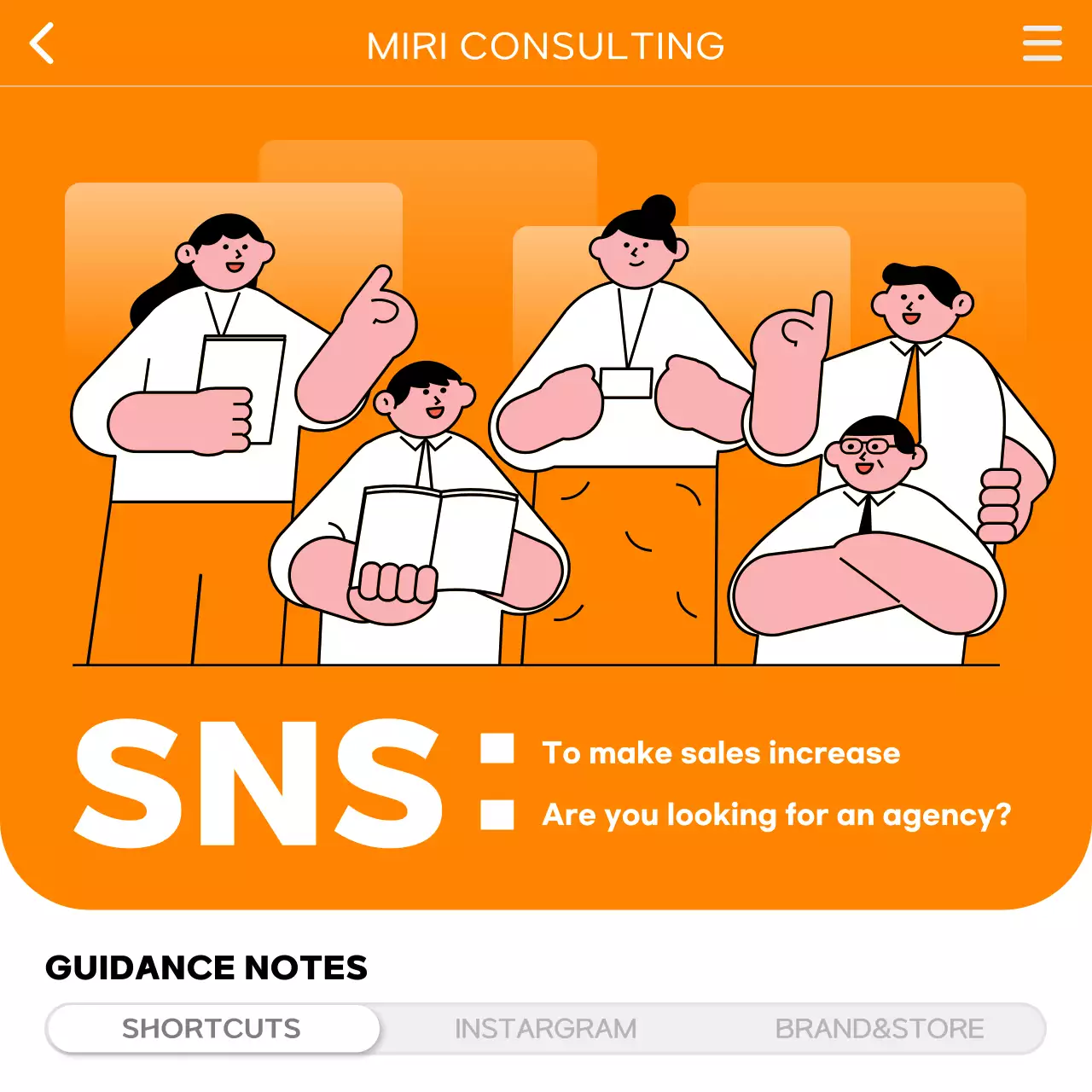 Orange Modern Business Promotion Social Media Post