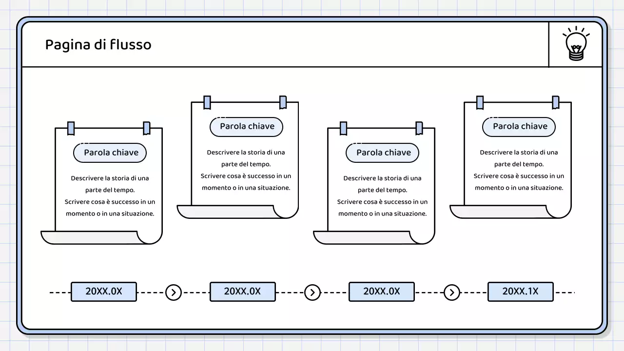 Un semplice rapporto di sintesi di colore blu chiaro