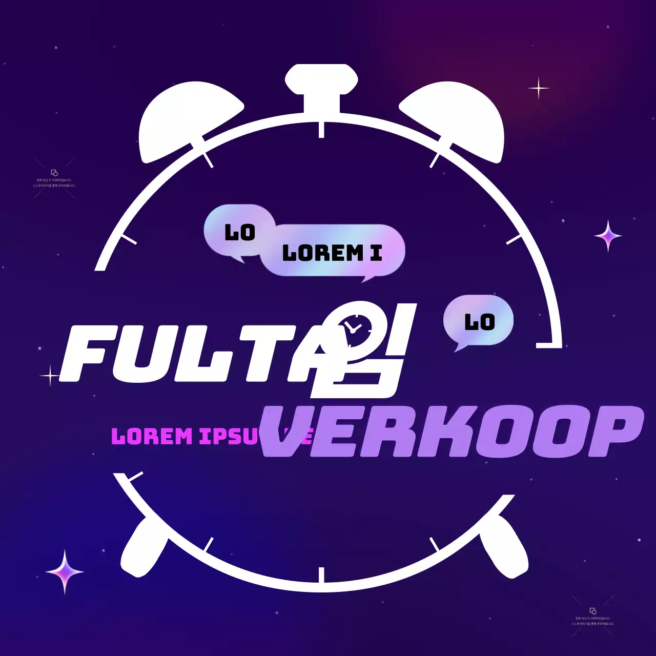 Promoot je Black Friday-evenement in paarse en neon cyberpunkstijl