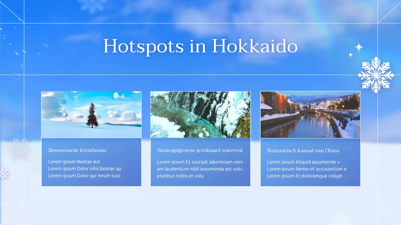 Reisinformatie voor de winter in Hokkaido, Japan: blauw en natuurlijk