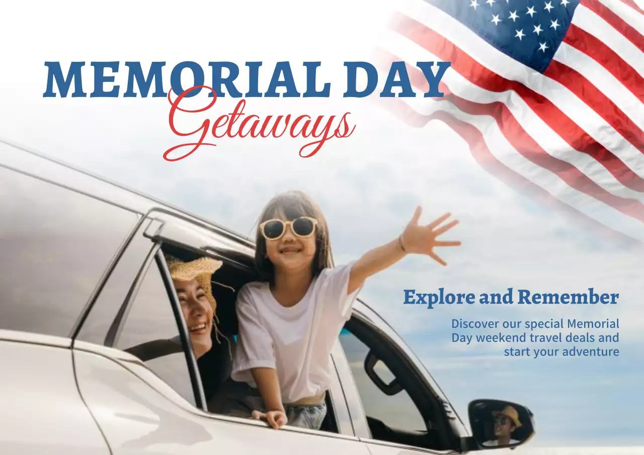 Blue Classic Travel Promotion Poster