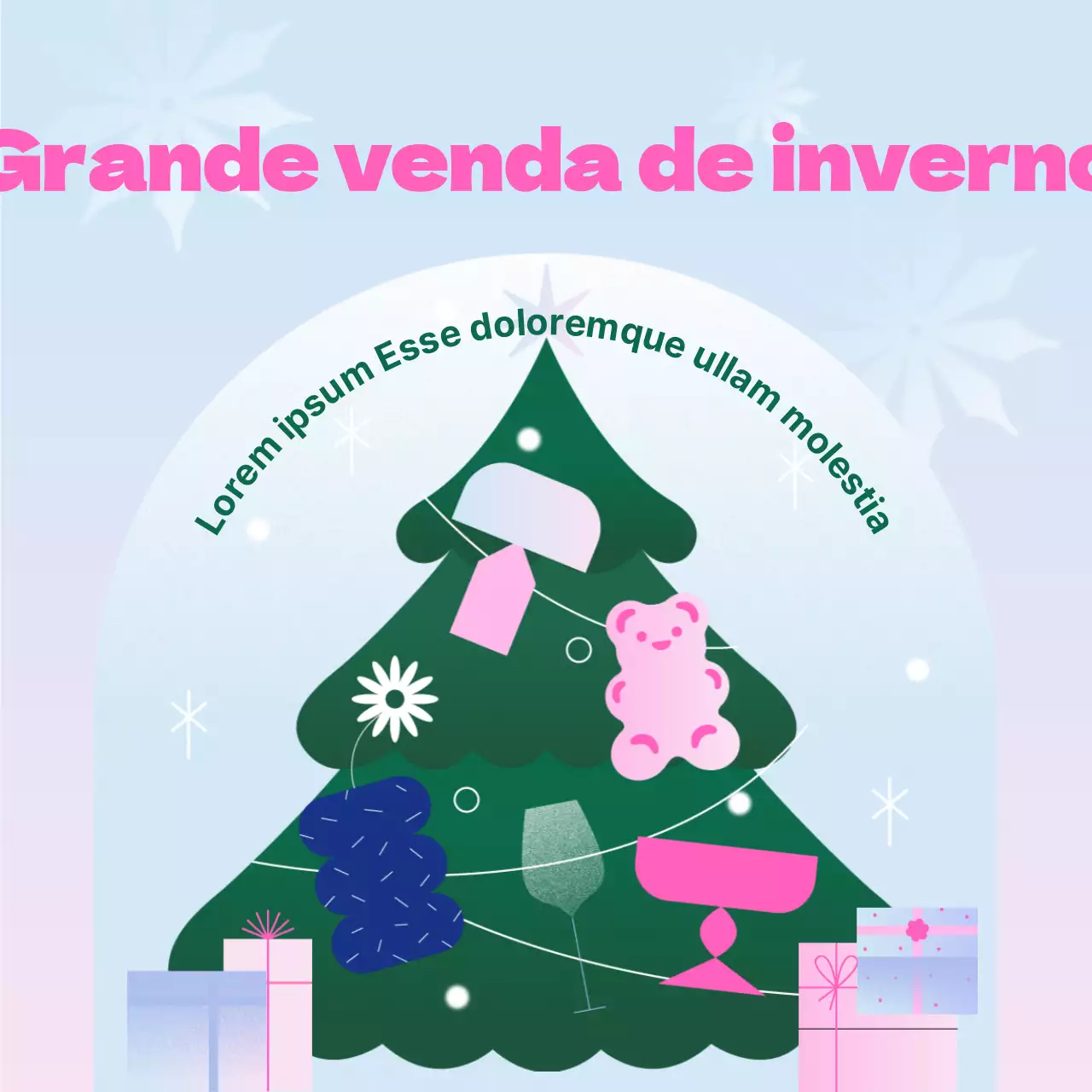 (Premium)_Promover uma venda sazonal com um tema gradiente cor-de-rosa (publicação no novo feed do Instagram)
