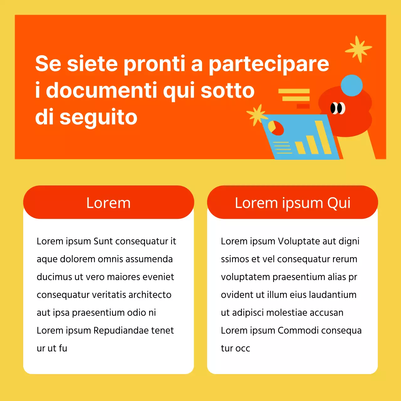 Promuovere il reclutamento di aziende kitsch in giallo e rosso