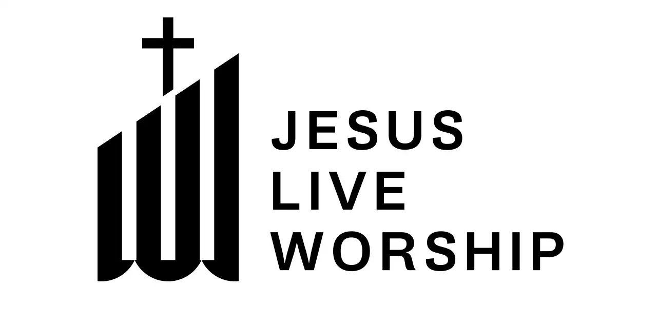 심플한 건물 일러스트의 종교 타이포 로고