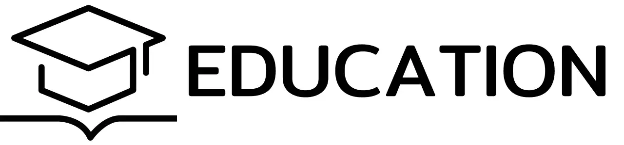 학사모와 책 일러스트 로고가 있는 스마트 학습