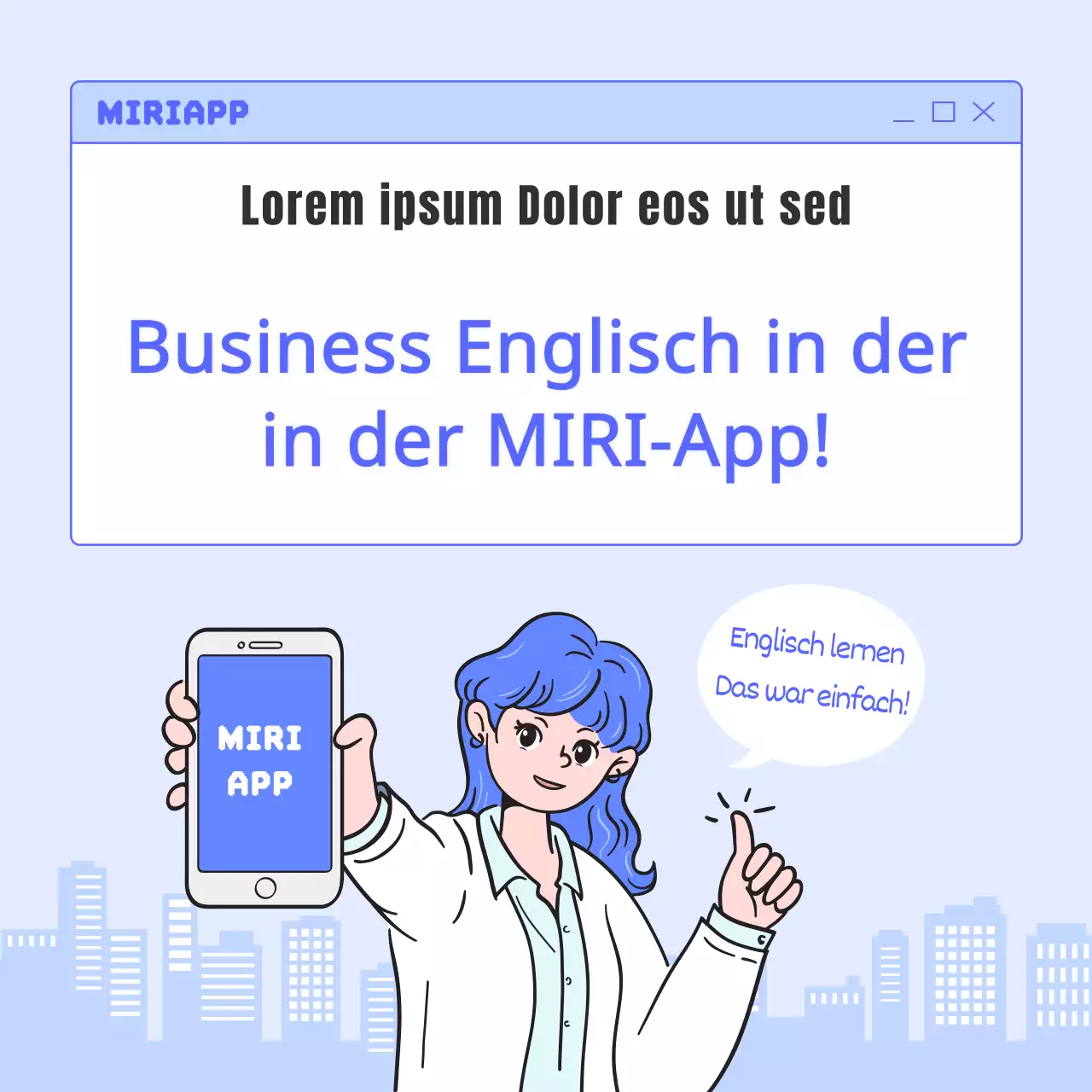 Ein einfacher blauer und hellblauer Leitfaden für geschäftliche E-Mail-Akronyme