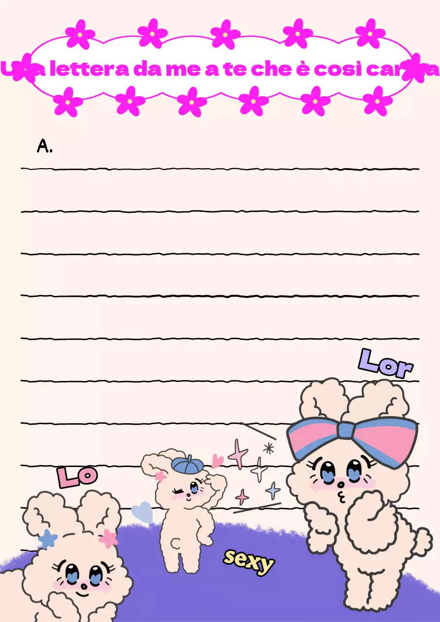 Tweet di cancelleria kitsch con sfondo rosa