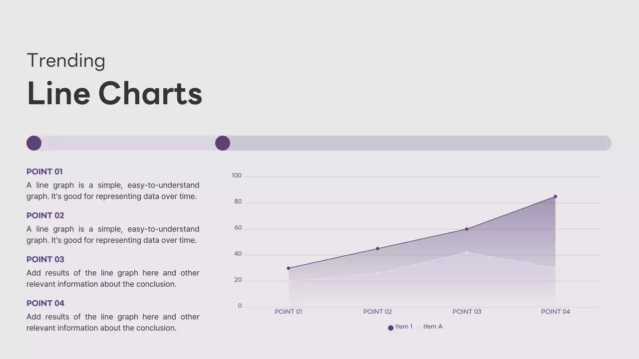 보라색과 흰색의 모던한 비즈니스 제안서