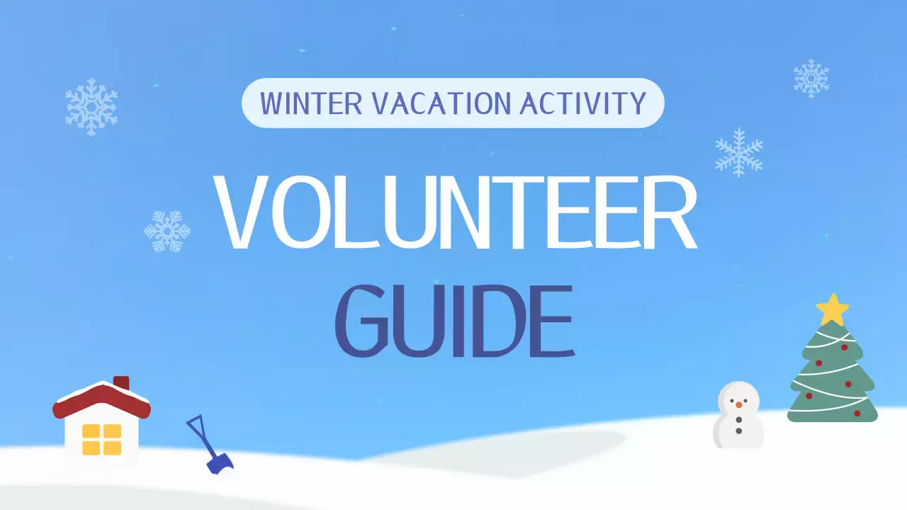 Blue Minimal Volunteer Guide Presentation