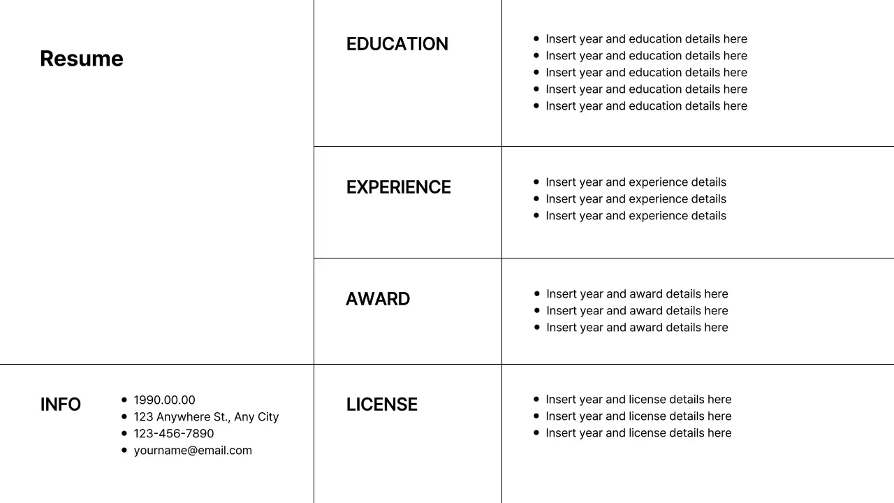 Black Minimalist Career Portfolio Presentation