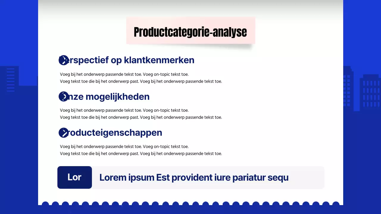 Marktonderzoeksrapport met basisconcept voor blauwe en witte bonnen