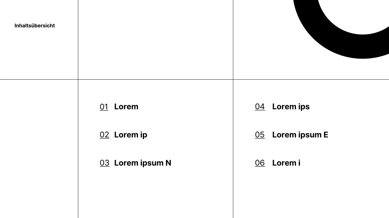 Eine einfache Karrieremappe in schwarz-weiß