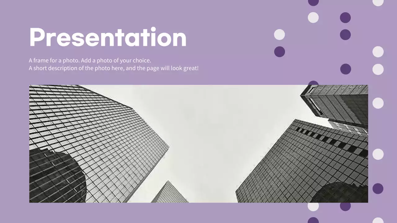 보라색과 흰색의 모던한 비즈니스 제안서