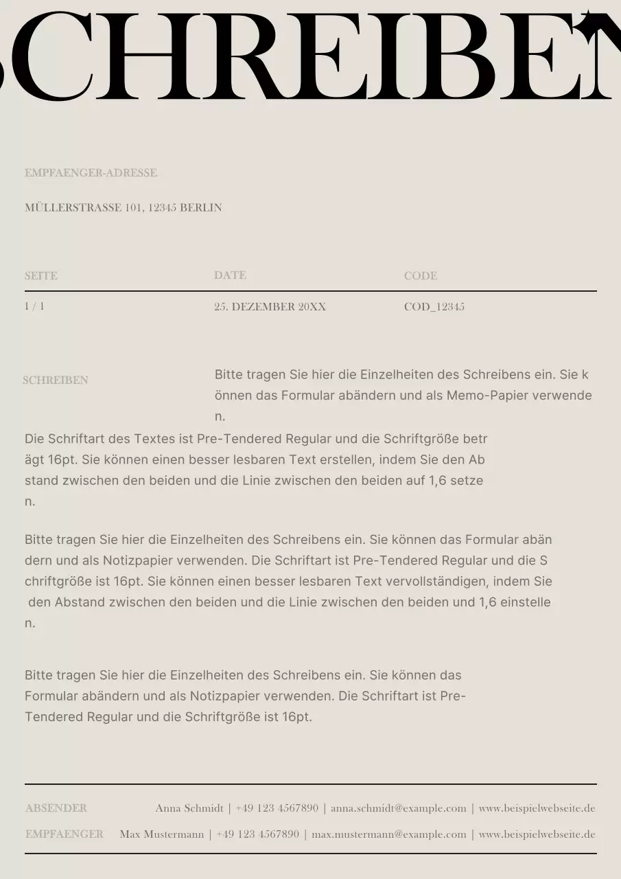 Ein Leitfaden für luxuriöses Briefpapier in Beige und Schwarz