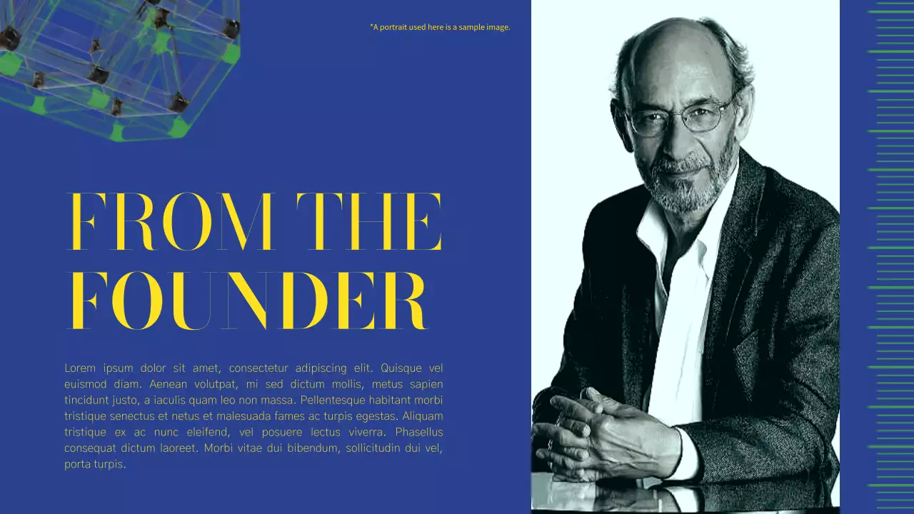 Green and Pink Modern Business Profile Report