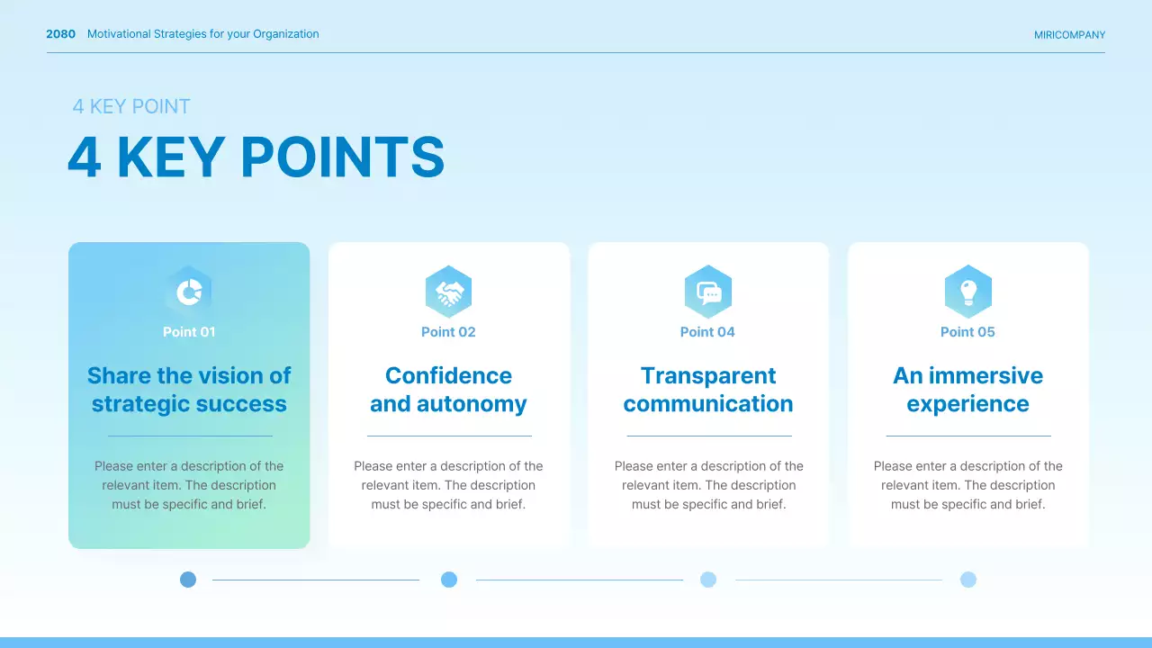블루 모던 기업 프리젠테이션