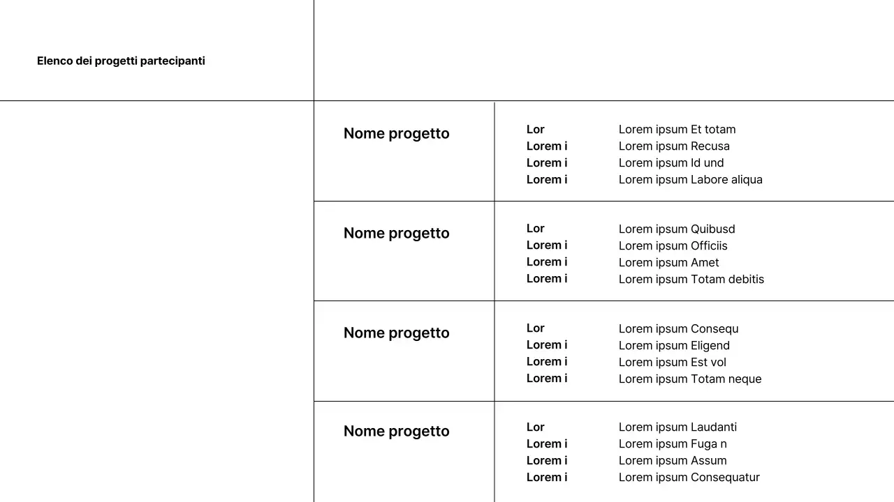 Un semplice portfolio di carriera in bianco e nero